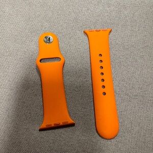 Hermes Apple watch Rubber Orange Strap 41mm